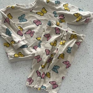 H&M Butterfly Print Kids Set